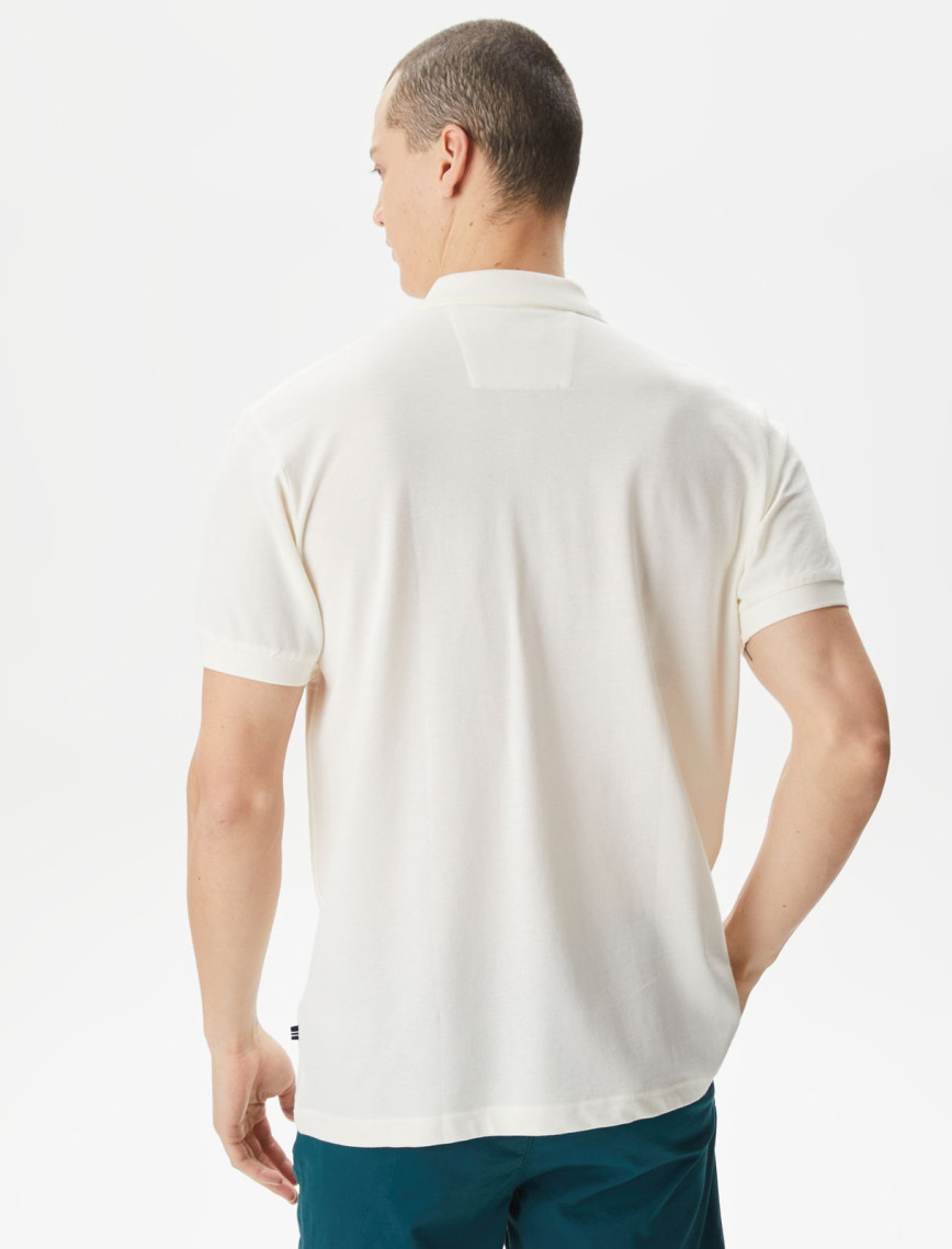 Nautica Erkek Kırık Beyaz Classic Fit Kısa Kollu Polo Nautica Erkek Kırık Beyaz Classic Fit Kısa Kollu Polo