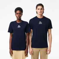 Lacoste Unisex Regular Fit Bisiklet Yaka Baskılı Lacivert T-Shirt Lacoste Unisex Regular Fit Bisiklet Yaka Baskılı Lacivert T-Shirt