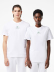 Lacoste Unisex Regular Fit Bisiklet Yaka Baskılı Beyaz T-Shirt Lacoste Unisex Regular Fit Bisiklet Yaka Baskılı Beyaz T-Shirt