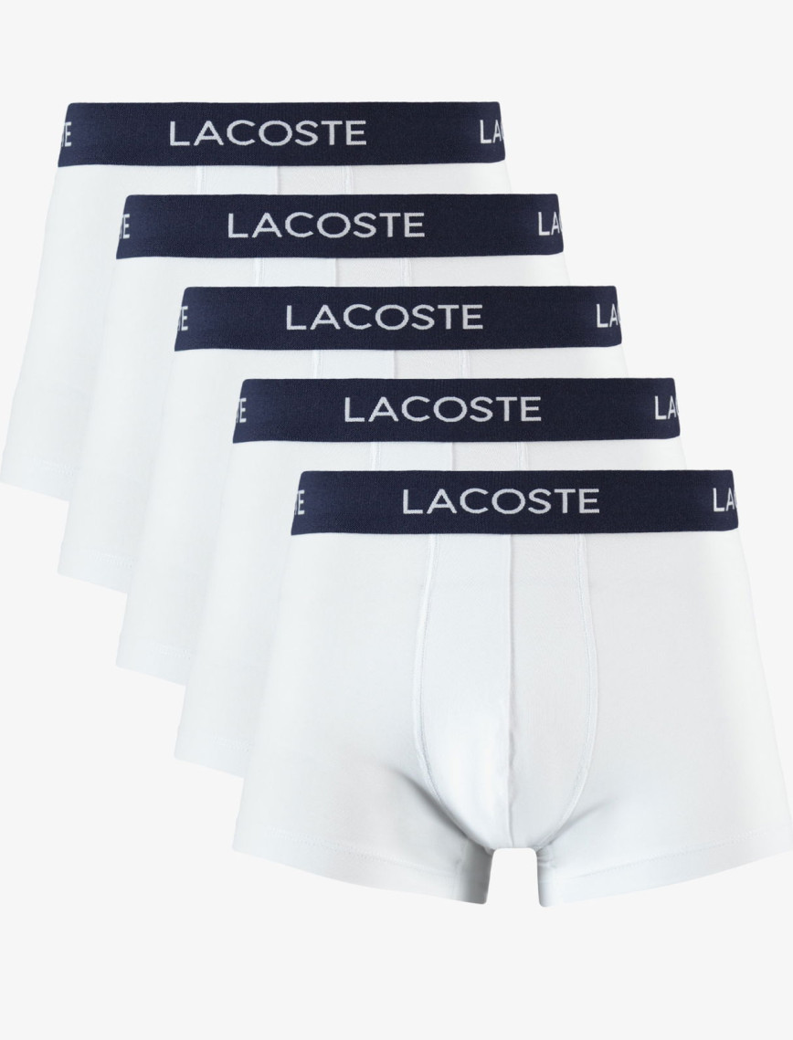 Lacoste Core Erkek 5'li Beyaz Boxer Lacoste Core Erkek 5'li Beyaz Boxer