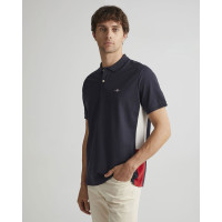 GANT Erkek Lacivert Regular Fit Renk Bloklu Polo GANT Erkek Lacivert Regular Fit Renk Bloklu Polo
