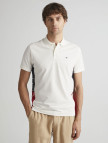GANT Erkek Krem Regular Fit Renk Bloklu Polo GANT Erkek Krem Regular Fit Renk Bloklu Polo