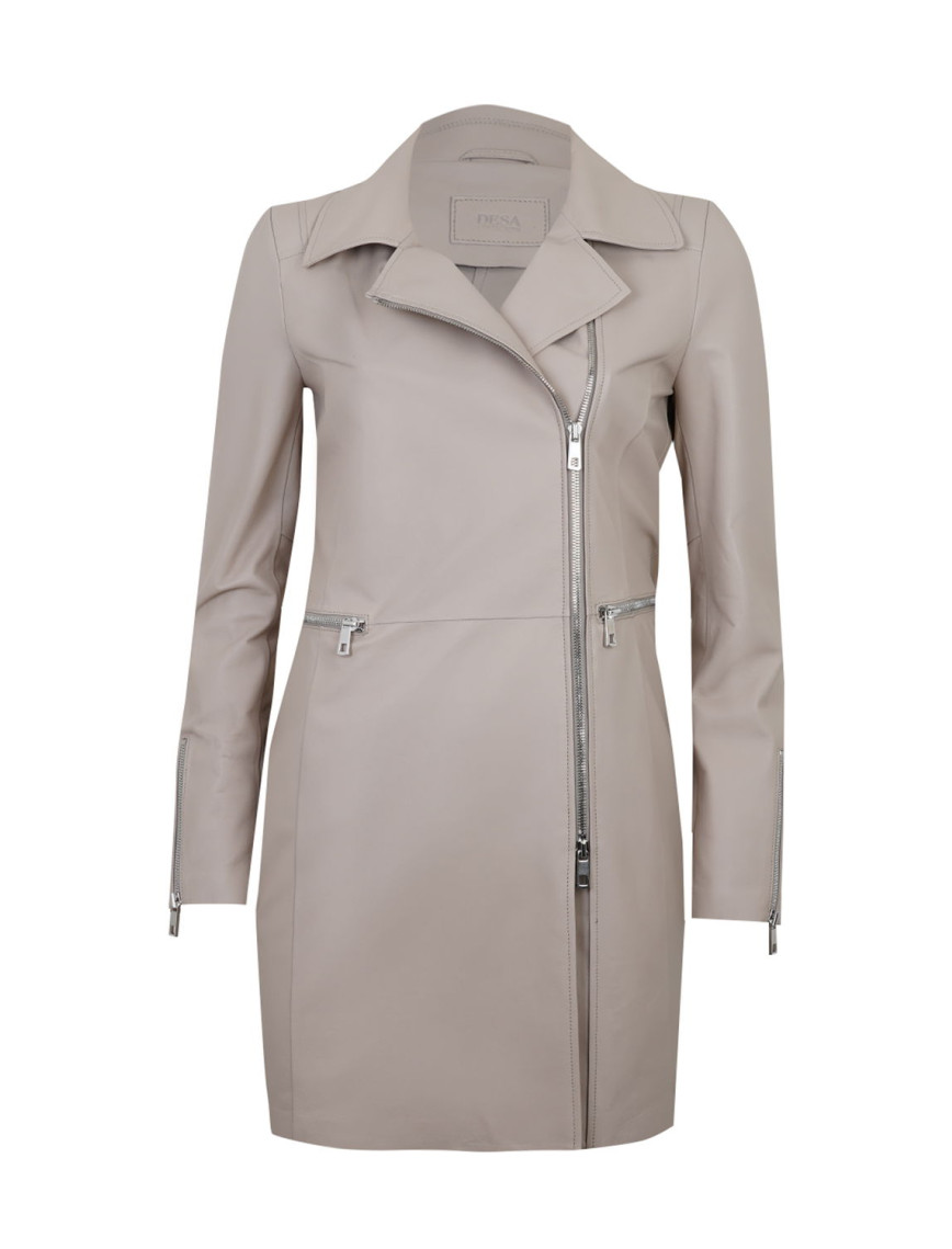 Adrina Krem Kadın Deri Trençkot Adrina Krem Kadın Deri Trençkot