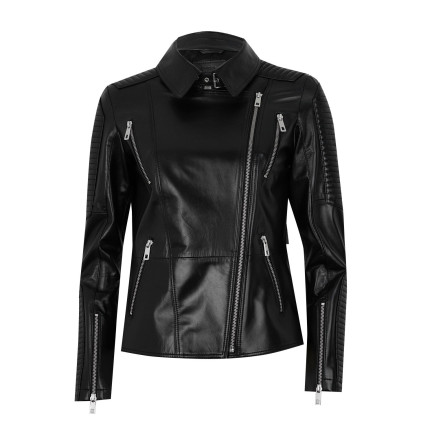 Akadia Siyah Kadın Deri Ceket Akadia Siyah Kadın Deri Ceket