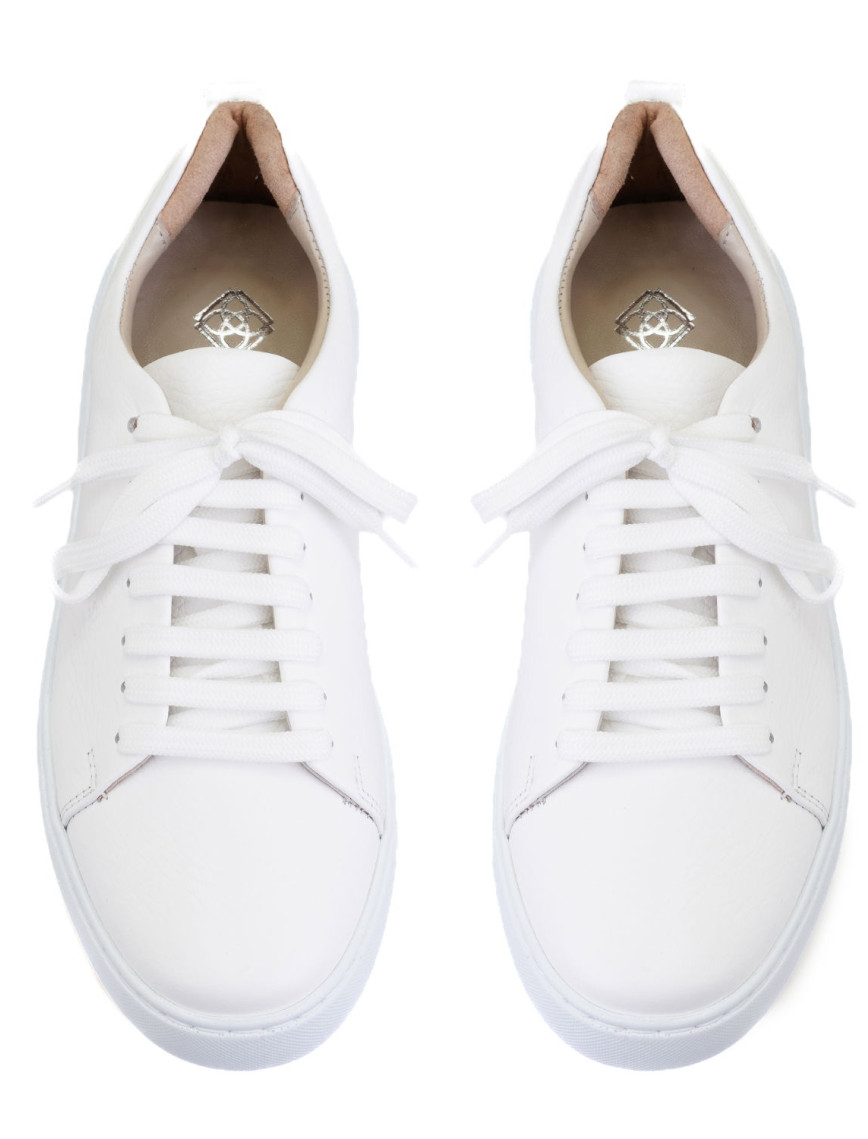 Kadın Beyaz Deri Spor Ayakkabı Kadın Beyaz Deri Spor Ayakkabı