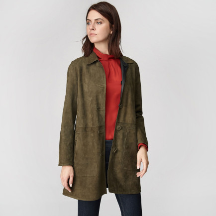 Simonetta Kadın Çift Taraflı Deri Pardösü Simonetta Kadın Çift Taraflı Deri Pardösü