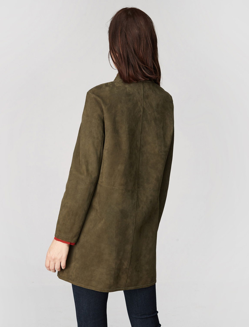 Simonetta Kadın Çift Taraflı Deri Pardösü