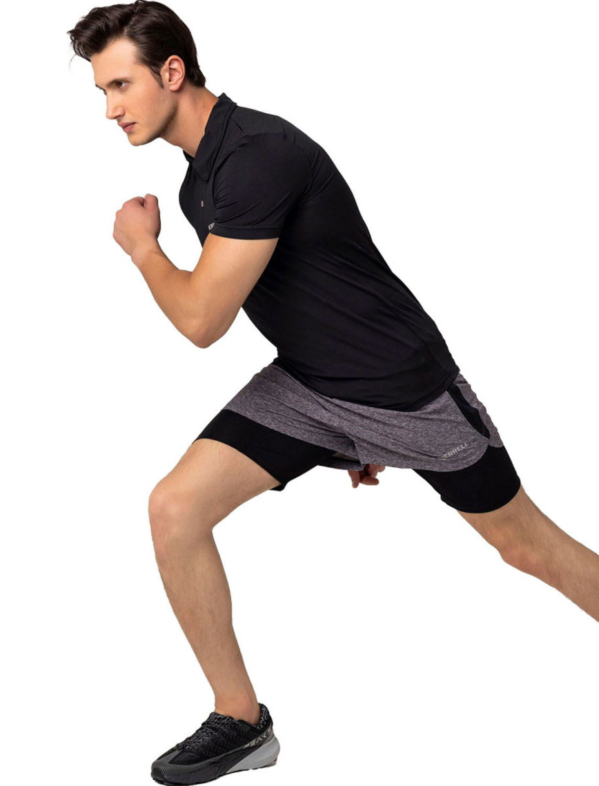 Merrell Pace Erkek Siyah Polo Tişört