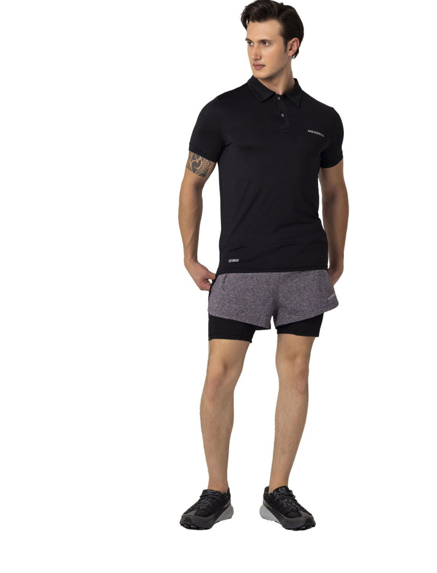 Merrell Pace Erkek Siyah Polo Tişört