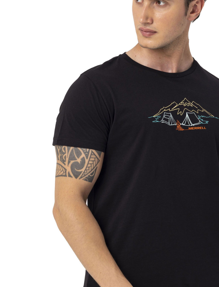 Merrell Tamp Erkek Siyah Tişört Merrell Tamp Erkek Siyah Tişört