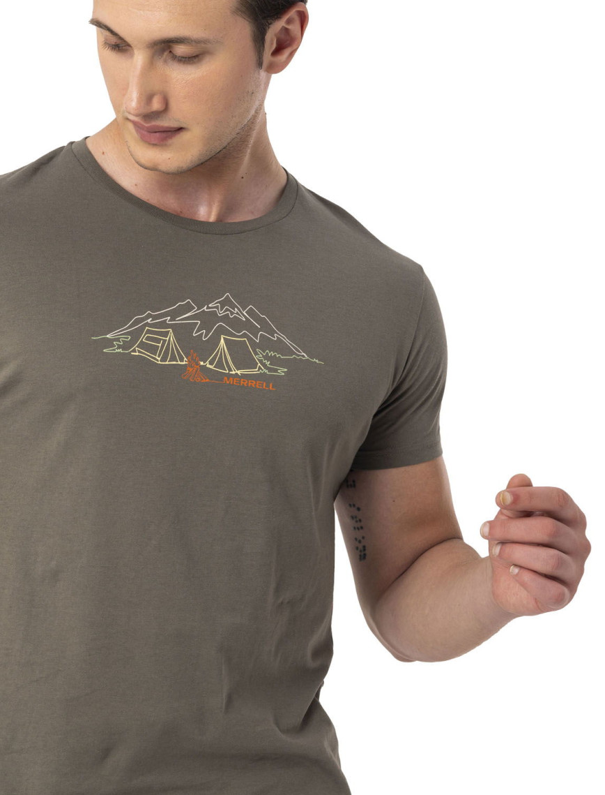 Merrell Tamp Erkek Yeşil Tişört Merrell Tamp Erkek Yeşil Tişört