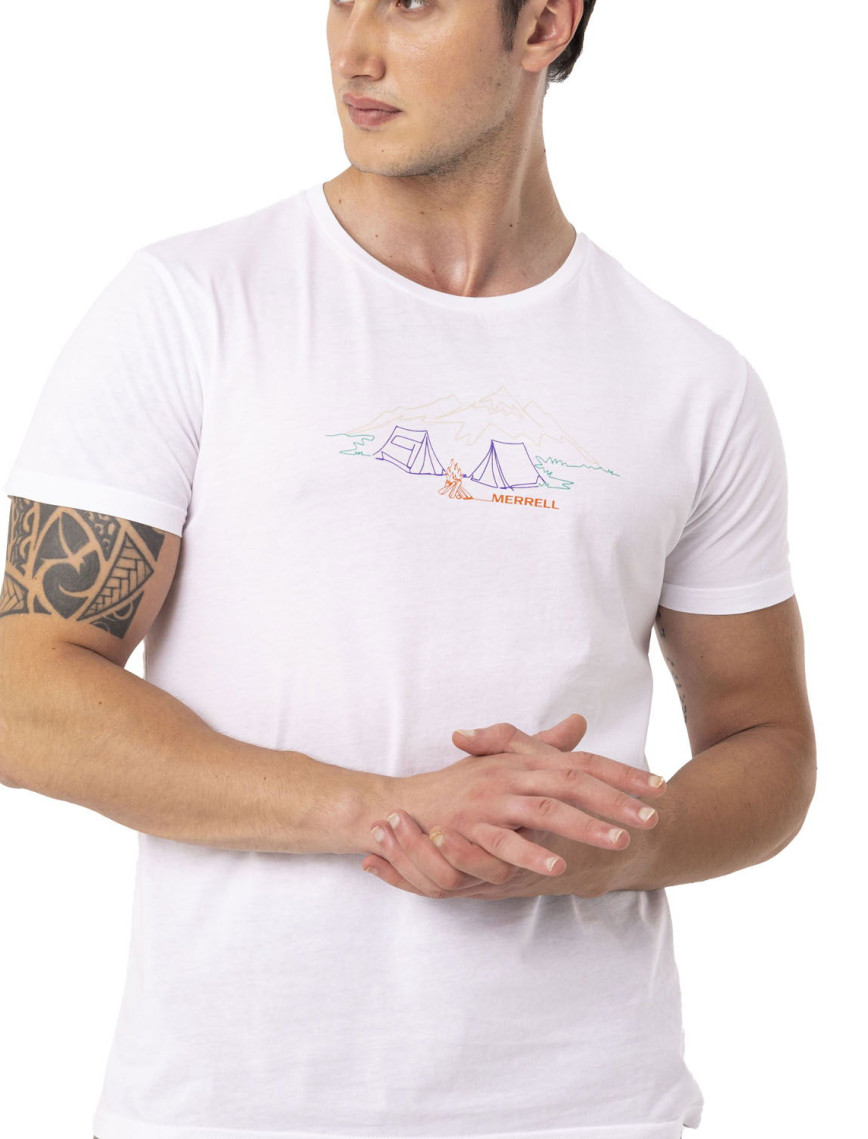 Merrell Tamp Erkek Beyaz Tişört Merrell Tamp Erkek Beyaz Tişört