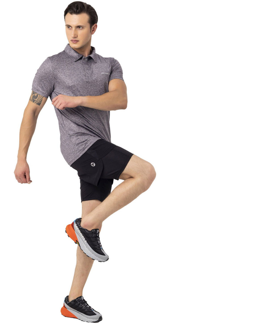 Merrell Pace Erkek Gri Polo Tişört