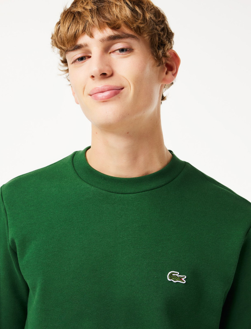 Lacoste Erkek Classic Fit Bisiklet Yaka Organik Pamuk Koyu Yeşil Sweatshirt Lacoste Erkek Classic Fit Bisiklet Yaka Organik Pamuk Koyu Yeşil Sweatshirt