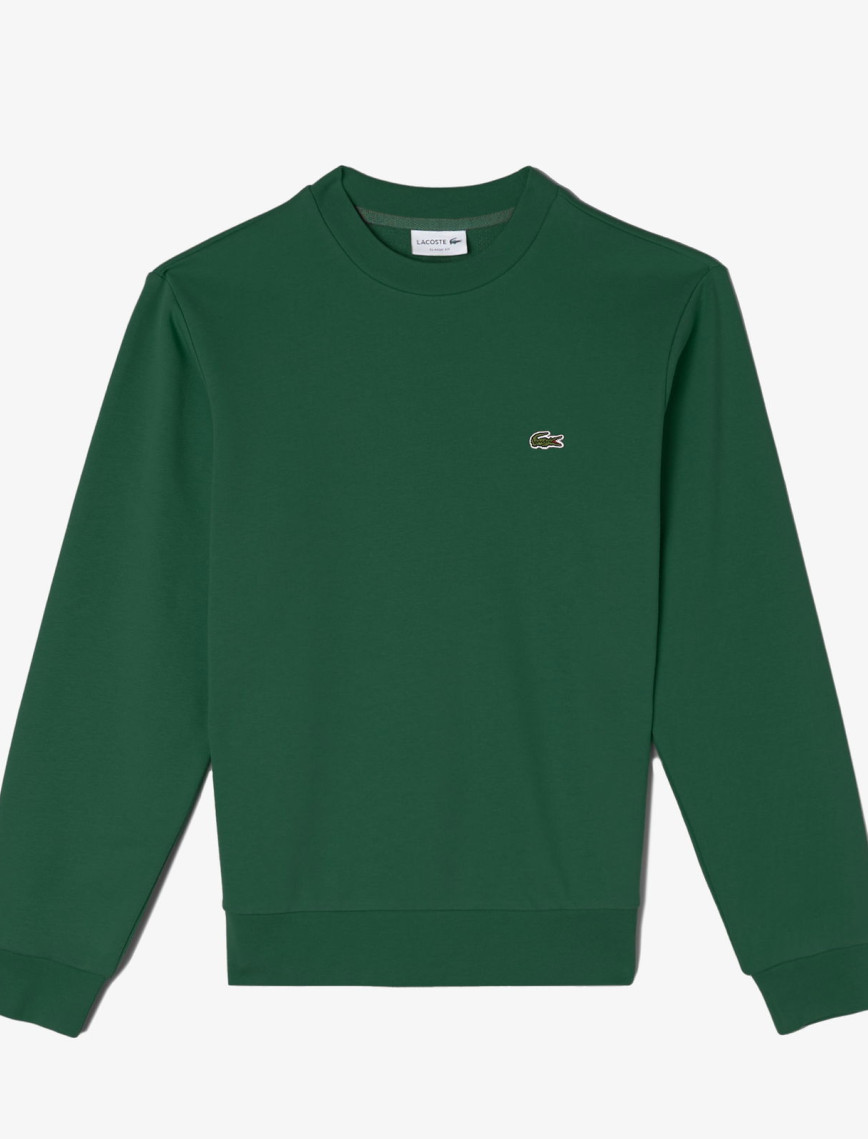 Lacoste Erkek Classic Fit Bisiklet Yaka Organik Pamuk Koyu Yeşil Sweatshirt Lacoste Erkek Classic Fit Bisiklet Yaka Organik Pamuk Koyu Yeşil Sweatshirt