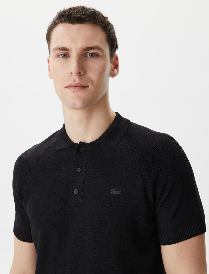 Lacoste Erkek Regular Fit Kısa Kollu Polo Yaka Siyah Triko Lacoste Erkek Regular Fit Kısa Kollu Polo Yaka Siyah Triko