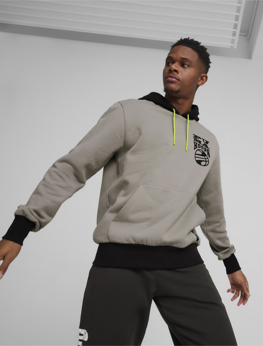 Puma Posterize 2.0 Erkek Siyah/Gri Hoodie Puma Posterize 2.0 Erkek Siyah/Gri Hoodie