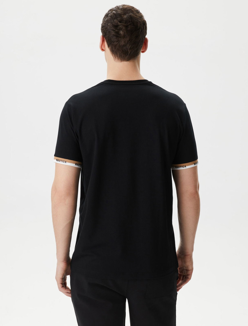 Nautica Erkek Siyah Standart Fit T-Shirt Nautica Erkek Siyah Standart Fit T-Shirt