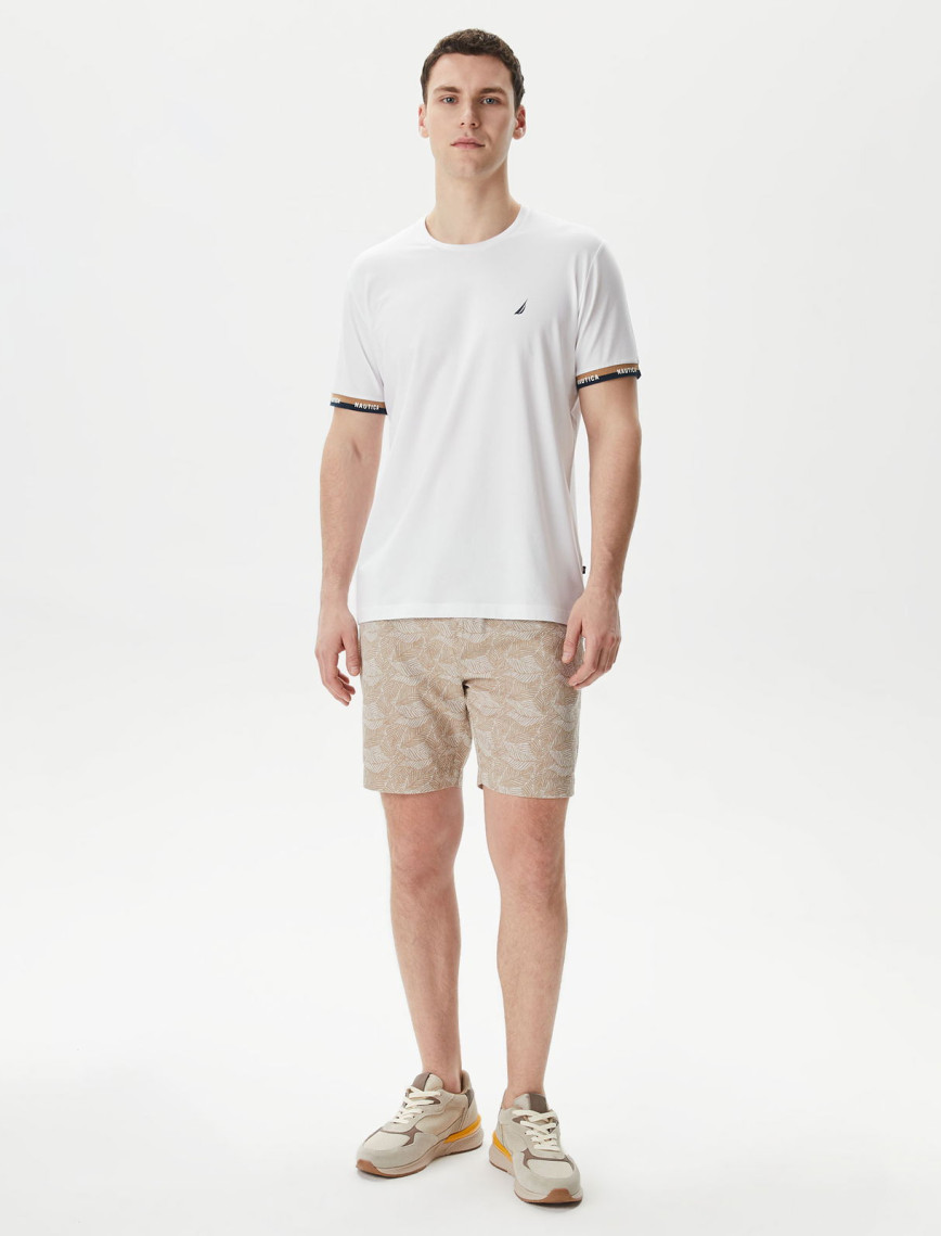 Nautica Erkek Beyaz Standart Fit T-Shirt Nautica Erkek Beyaz Standart Fit T-Shirt
