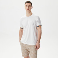 Nautica Erkek Beyaz Standart Fit T-Shirt Nautica Erkek Beyaz Standart Fit T-Shirt