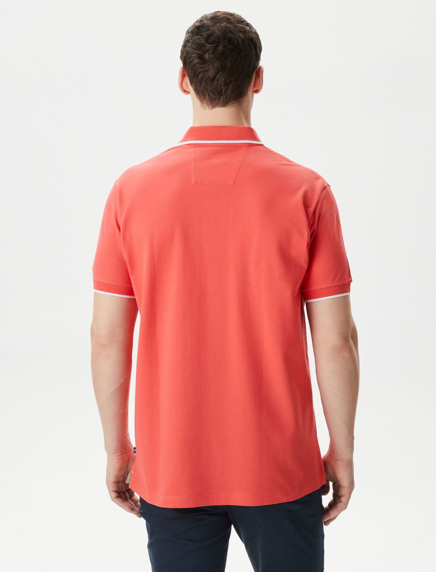Nautica Erkek Kırmızı Classic Fit Kısa Kollu Polo