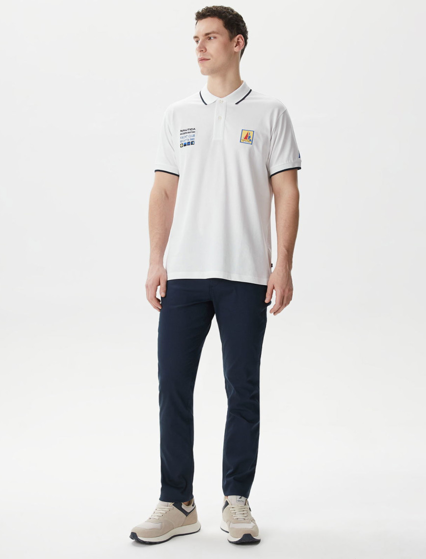 Nautica Erkek Beyaz Classic Fit Polo Nautica Erkek Beyaz Classic Fit Polo