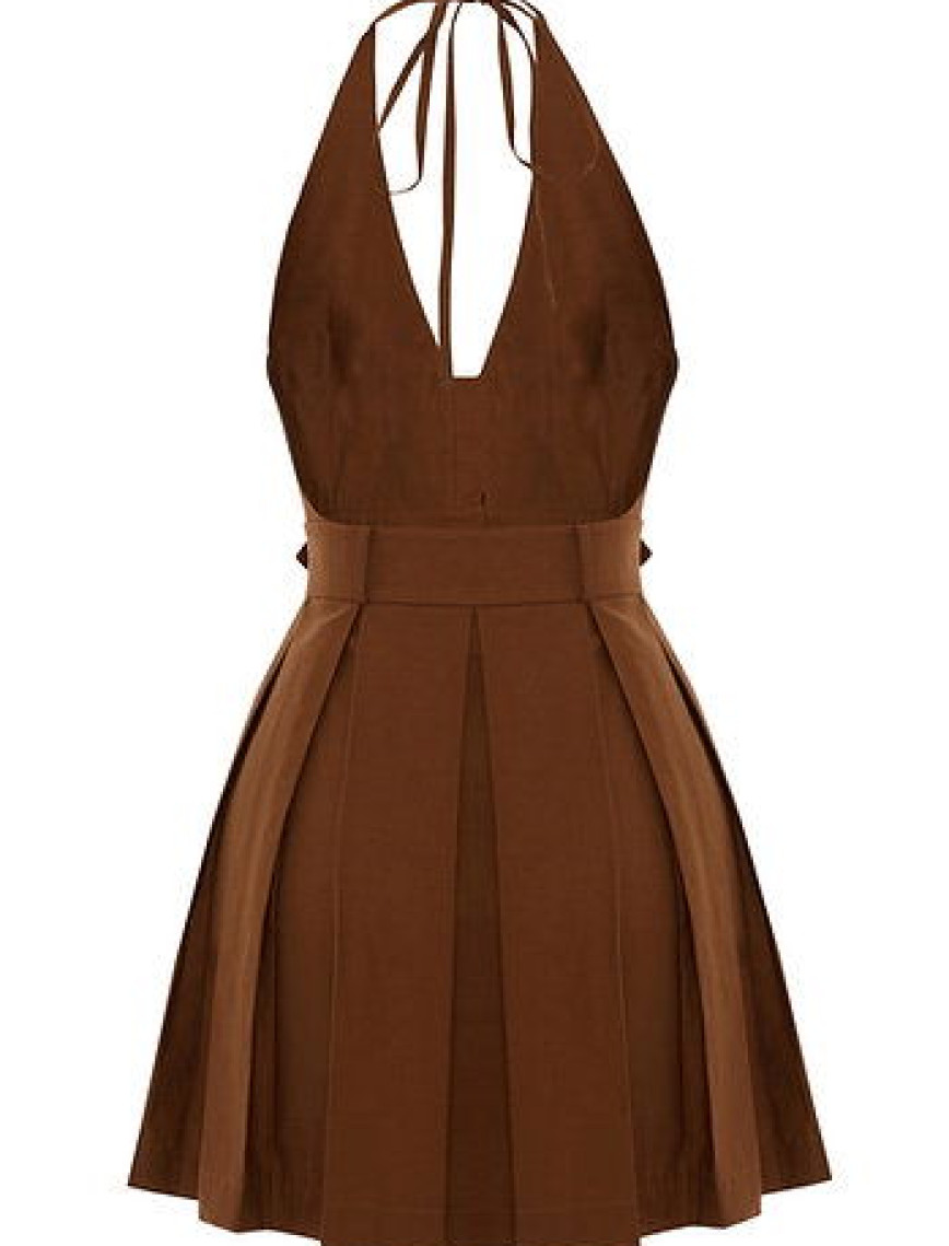 Wabi Sabi Kadın Sole Kahverengi Elbise Wabi Sabi Kadın Sole Kahverengi Elbise