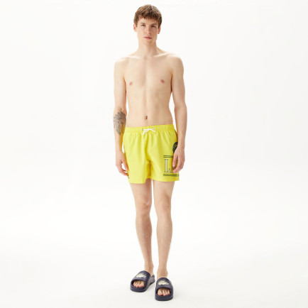 Lacoste Erkek Baskılı Sarı Mayo Şort Lacoste Erkek Baskılı Sarı Mayo Şort