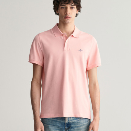 GANT Erkek Pembe Regular Fit Logolu Polo GANT Erkek Pembe Regular Fit Logolu Polo