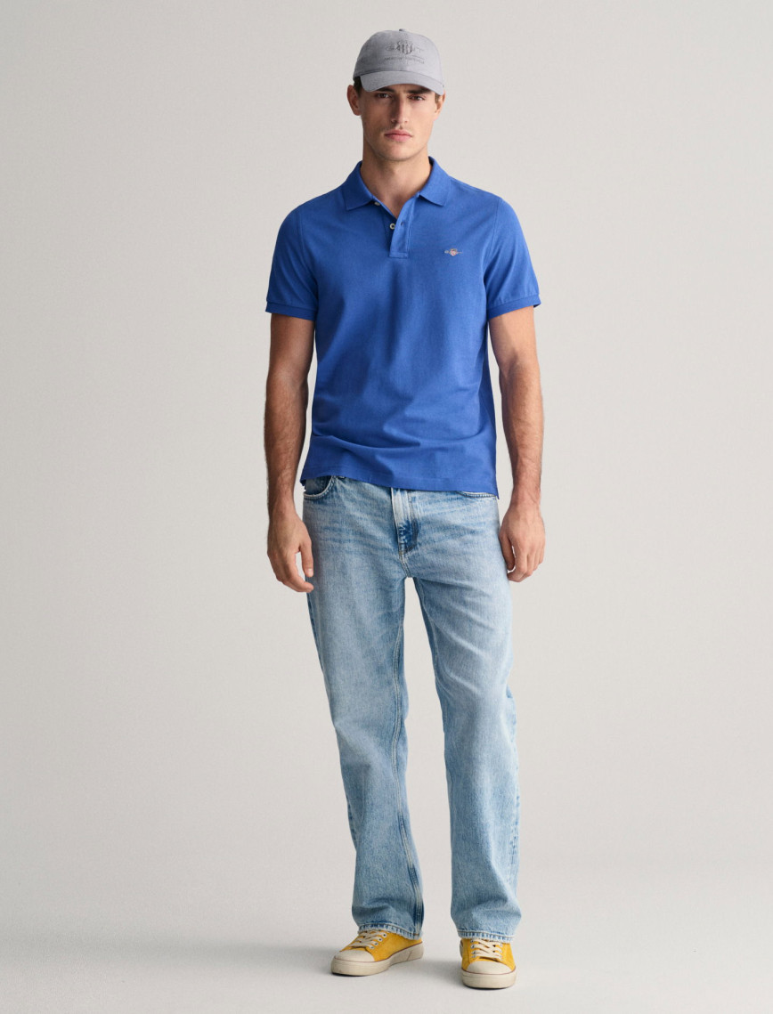 GANT Erkek Mavi Regular Fit Polo GANT Erkek Mavi Regular Fit Polo