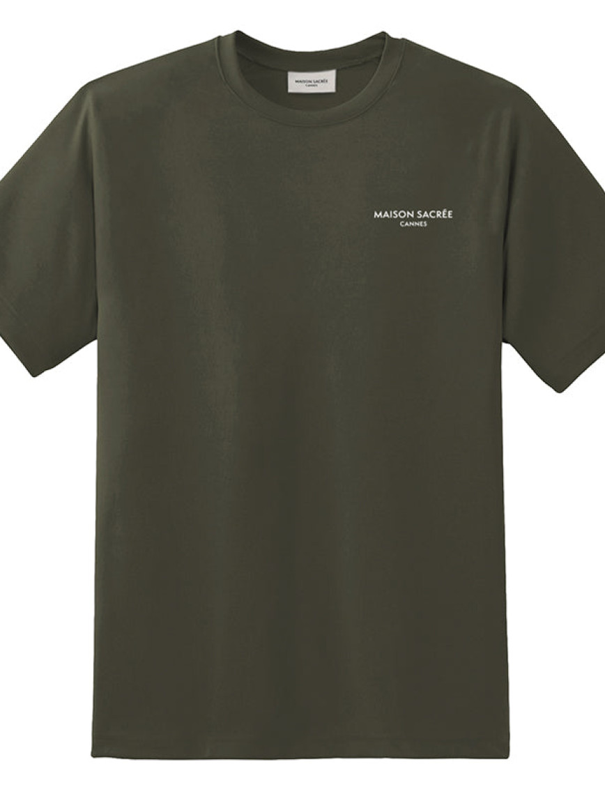 Maison Sacrée Maison Sacrée Haki Basic T-Shirt Maison Sacrée Maison Sacrée Haki Basic T-Shirt