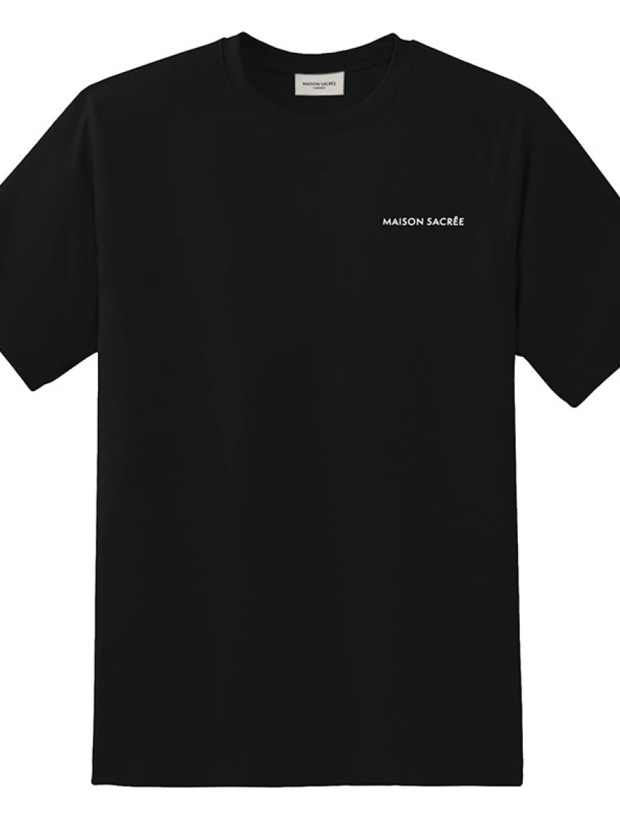 Maison Sacrée Maison Sacrée Siyah Basic T-Shirt Maison Sacrée Maison Sacrée Siyah Basic T-Shirt
