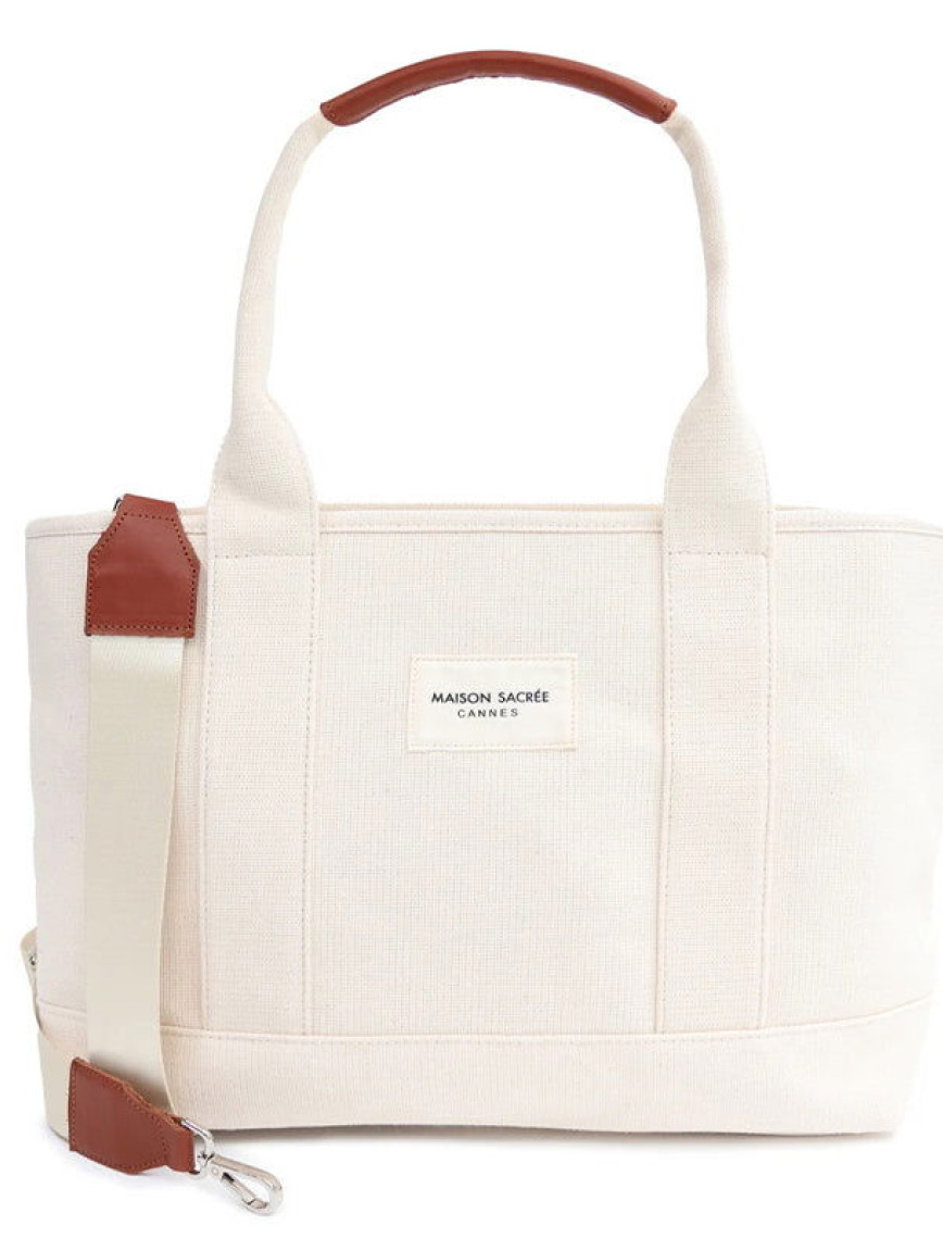 Maison Sacrée Miramar Bej Large Kol Çantası Maison Sacrée Miramar Bej Large Kol Çantası