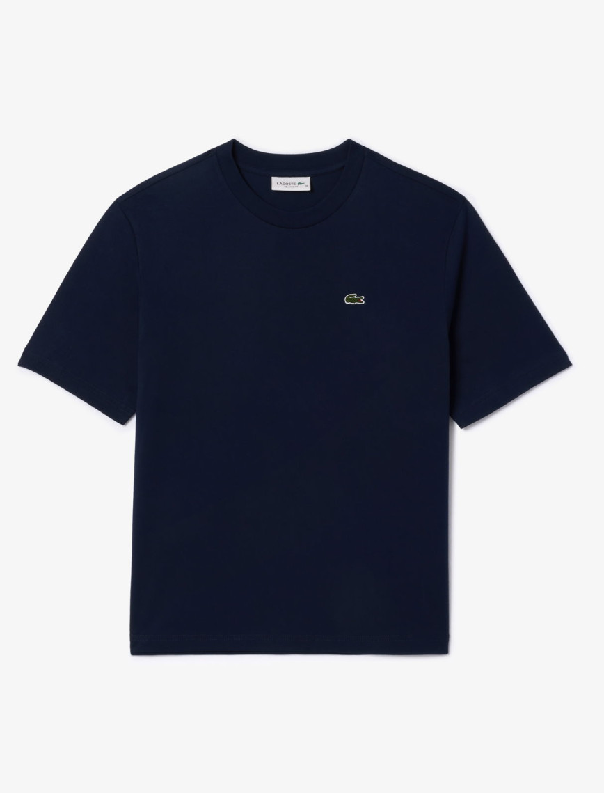 Lacoste Kadın Relaxed Fit Bisiklet Yaka Lacivert T-Shirt Lacoste Kadın Relaxed Fit Bisiklet Yaka Lacivert T-Shirt