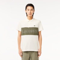 Lacoste Erkek Regular Fit Renk Bloklu Krem Polo Lacoste Erkek Regular Fit Renk Bloklu Krem Polo