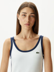 Lacoste Kadın Slim Fit Kolsuz Bisiklet Yaka Renk Bloklu Beyaz Elbise Lacoste Kadın Slim Fit Kolsuz Bisiklet Yaka Renk Bloklu Beyaz Elbise