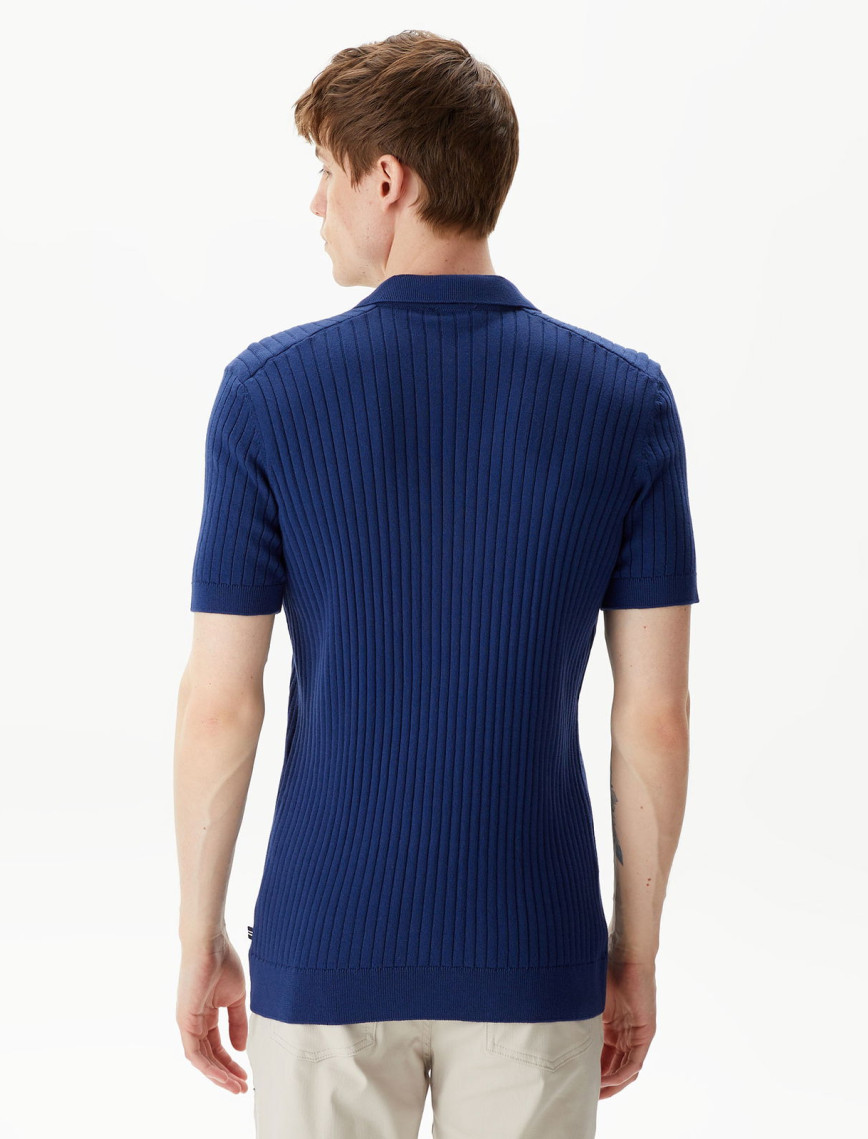 Nautica Erkek Mavi Classic Fit Kısa Kollu Triko Nautica Erkek Mavi Classic Fit Kısa Kollu Triko