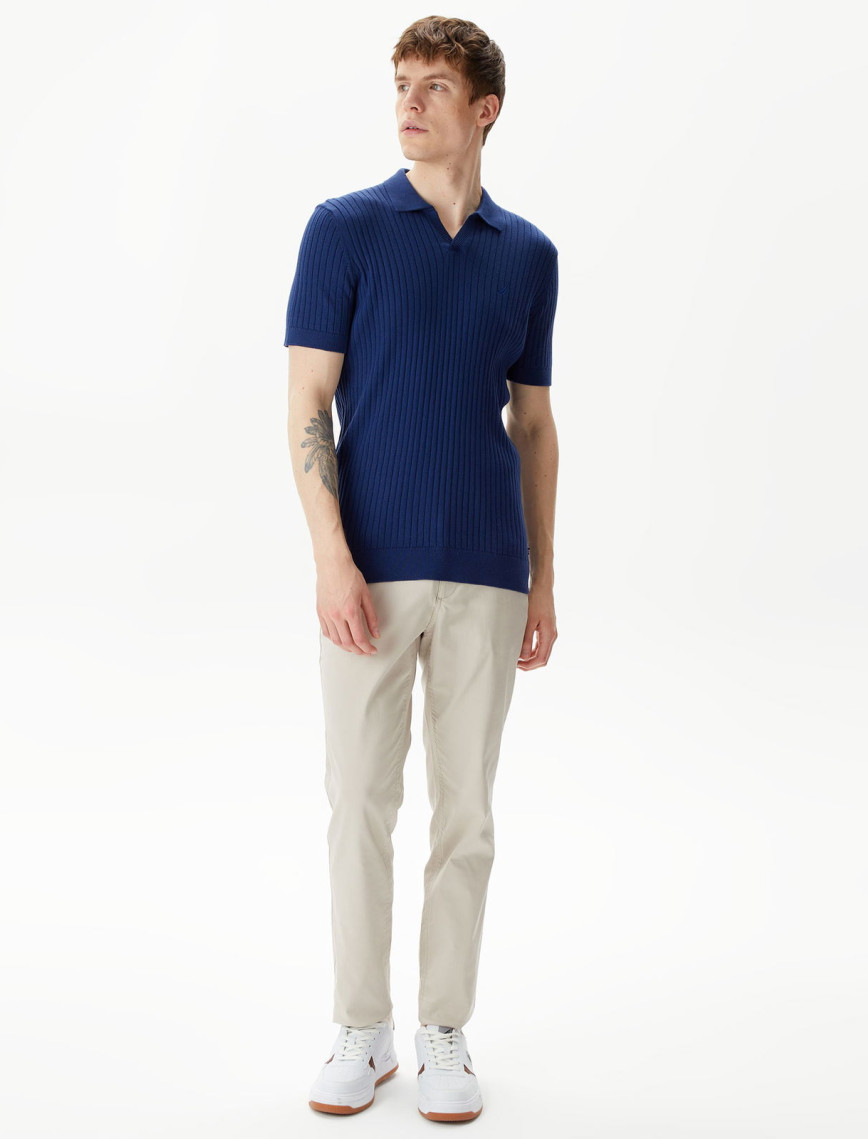 Nautica Erkek Mavi Classic Fit Kısa Kollu Triko Nautica Erkek Mavi Classic Fit Kısa Kollu Triko