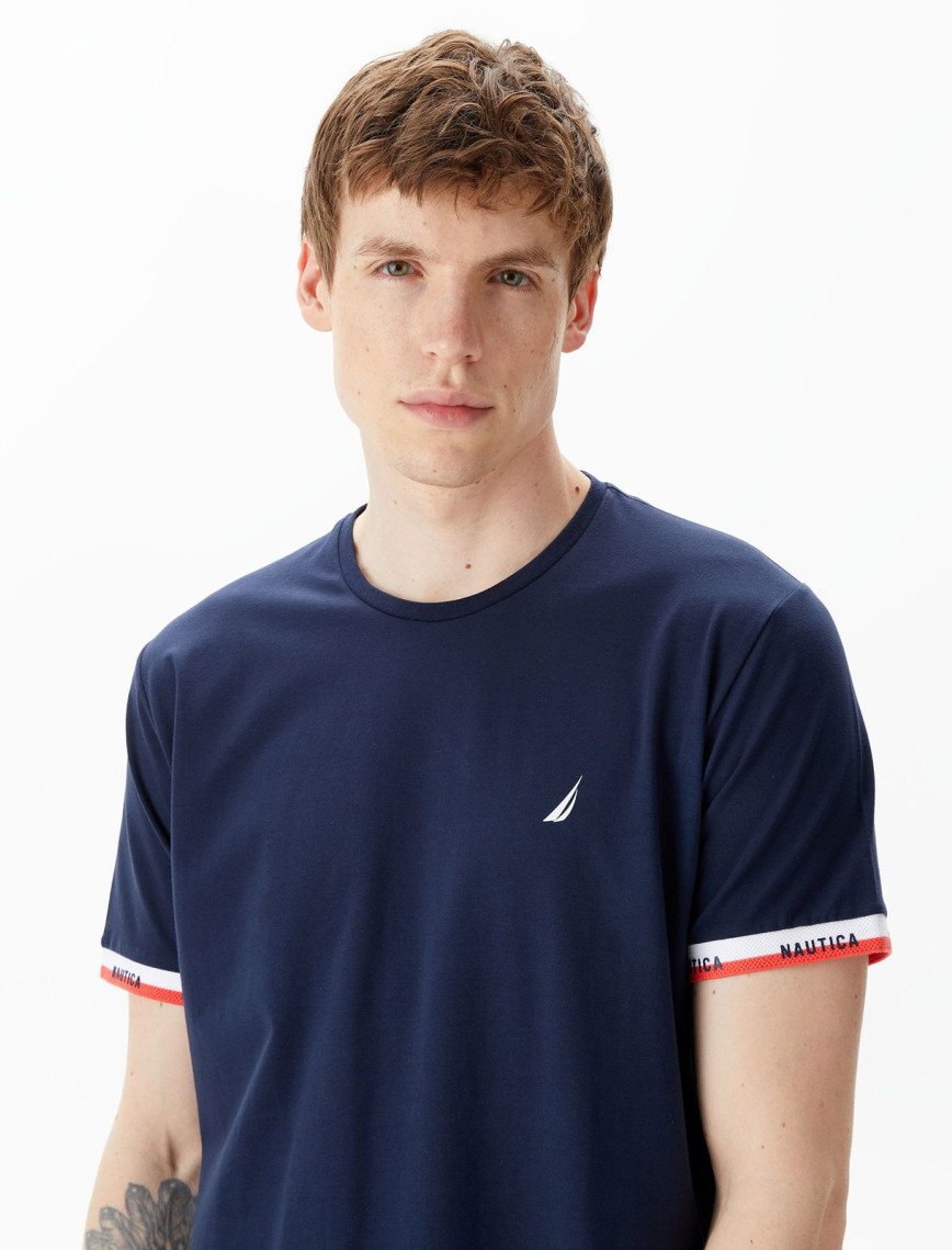 Nautica Erkek Lacivert Standart Fit T-Shirt Nautica Erkek Lacivert Standart Fit T-Shirt