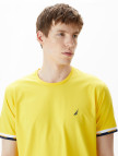 Nautica Erkek Sarı Standart Fit T-Shirt Nautica Erkek Sarı Standart Fit T-Shirt