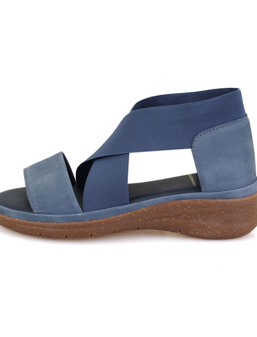 Kadın Mavi DesaComfort Deri Sandalet Kadın Mavi DesaComfort Deri Sandalet