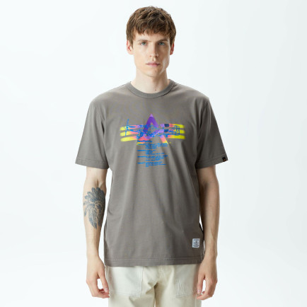 Alpha Industries Alpha Gradient Unisex Gri T-Shirt Alpha Industries Alpha Gradient Unisex Gri T-Shirt