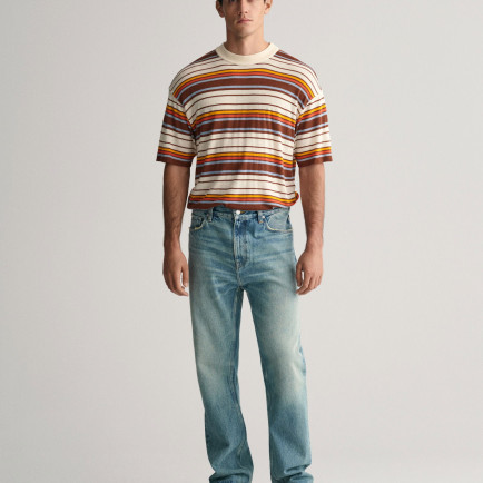 GANT Erkek Lacivert Loose Fit Jean Pantolon GANT Erkek Lacivert Loose Fit Jean Pantolon