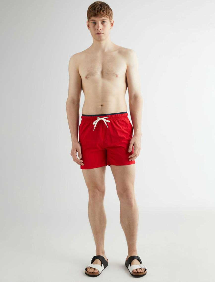 GANT Erkek Kırmızı Regular Fit Mayo Şort GANT Erkek Kırmızı Regular Fit Mayo Şort