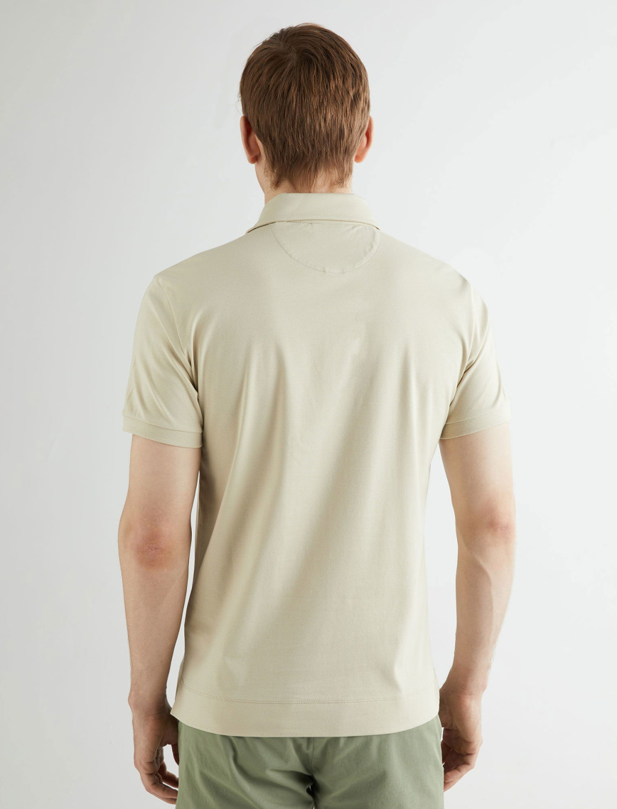 GANT Erkek Bej Slim Fit Polo GANT Erkek Bej Slim Fit Polo