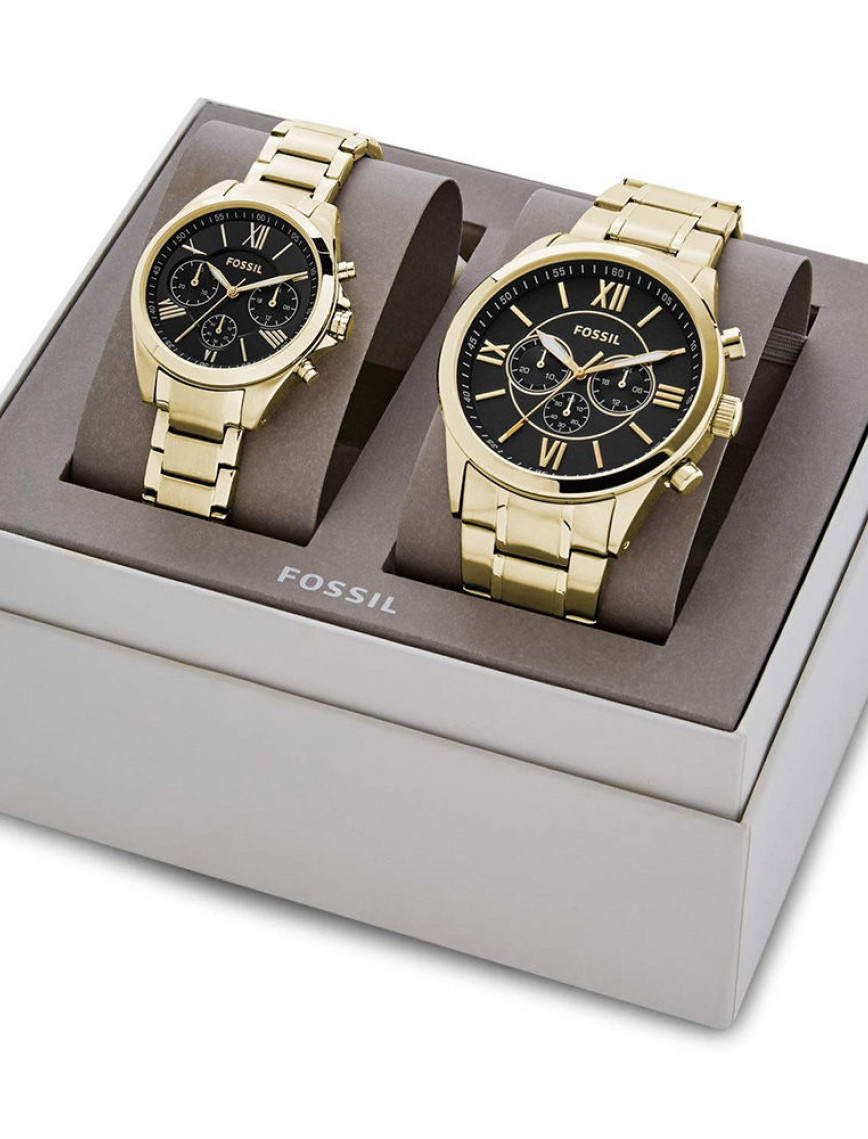 Fossil FBQ2400SET Kadın Kol Saati ve Erkek Kol Saati Fossil FBQ2400SET Kadın Kol Saati ve Erkek Kol Saati