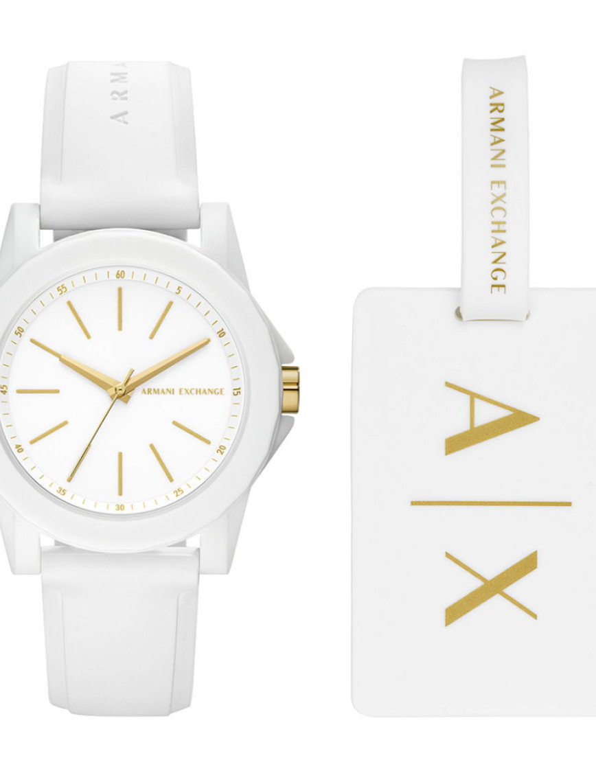 Armani Exchange AX7126 Kadın Set Kol Saati ve Valiz Etiketi Armani Exchange AX7126 Kadın Set Kol Saati ve Valiz Etiketi