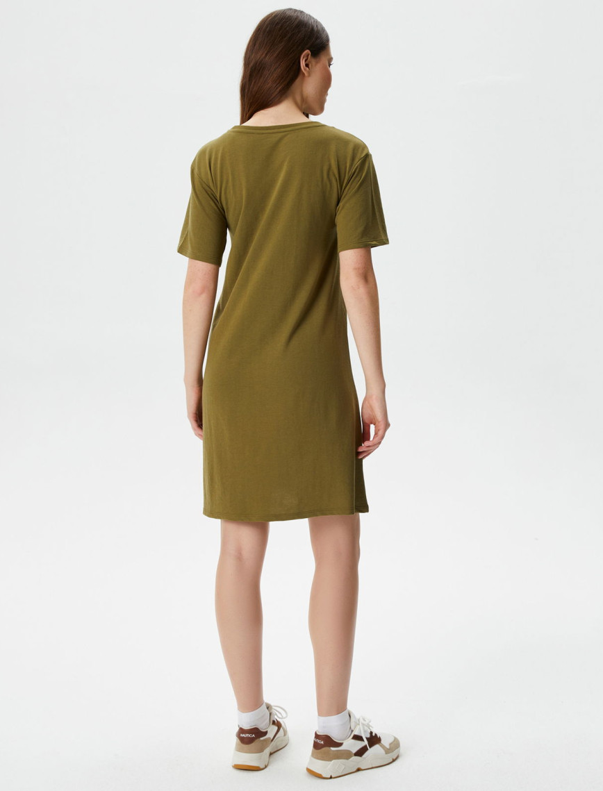 Nautica Kadın Yeşil Relaxed Fit Kısa Kollu Elbise Nautica Kadın Yeşil Relaxed Fit Kısa Kollu Elbise