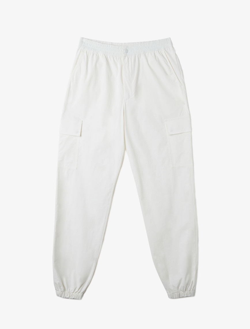 Lacoste Kadın Jogger Beyaz Pantolon Lacoste Kadın Jogger Beyaz Pantolon