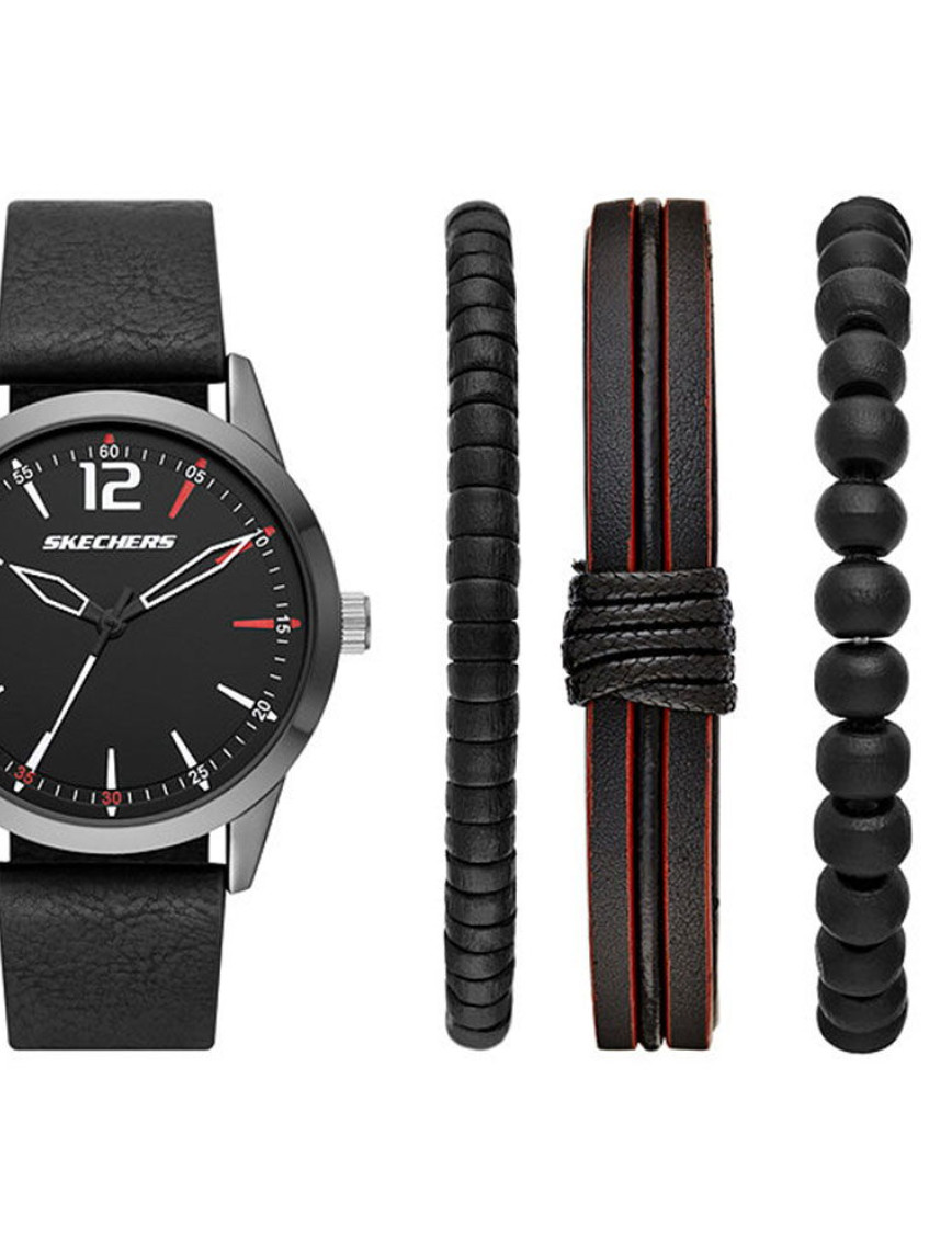 Skechers SR9066 Erkek Set Kol Saati ve Bileklik